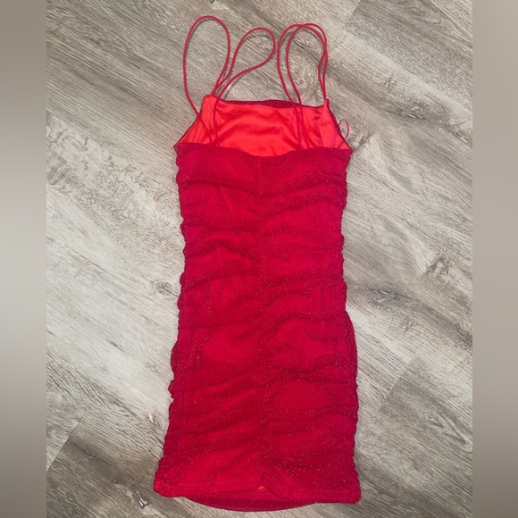 Red Mini Dress - Picture 2 of 2